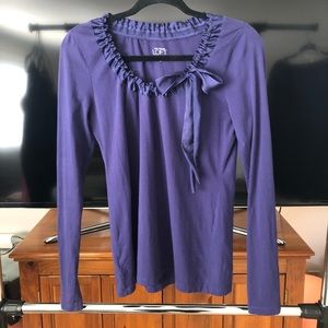 Ann Taylor Loft scoop neck long sleeve top